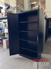 【Dent】2-Door Heavy-Duty Storage Lockable Cupboard (4-shelf)