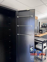 2-Door Pegboard-Shelf Storage Lockable Cupboard (4-shelf)
