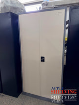 【Scratch】2-Door Storage Cabinet Cupboard With A Hanging Section (Steel)
