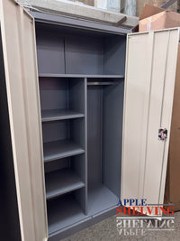 【Scratch】2-Door Storage Cabinet Cupboard With A Hanging Section (Steel)