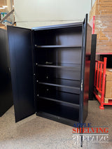 【Dent】2-Door Heavy-Duty Storage Lockable Cupboard (4-shelf)
