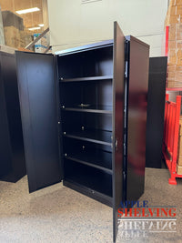 【Dent】2-Door Heavy-Duty Storage Lockable Cupboard (4-shelf)