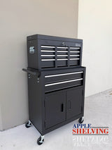 24'' 8-Drawer Steel Tool Chest &amp; Roller Cabinet