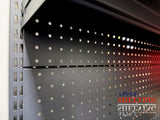Black Pegboard Steel Retail Shelving