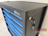 27'' 6-Drawer Peg Holes Roller Cabinet Toolbox With Caster Wheels