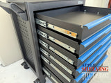 27'' 6-Drawer Peg Holes Roller Cabinet Toolbox With Caster Wheels