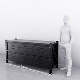 2m(L) 12-Drawer Steel Workbench