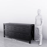2m(L) 12-Drawer Steel Workbench