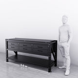 2m(L) 6-Drawer Steel Workbench