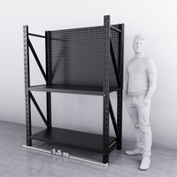 1.5m(W) 2-Shelf Workbench With 1-2 Pegboards