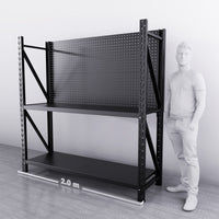 2m(W) 2-Shelf Workbench With 1-2 Pegboards