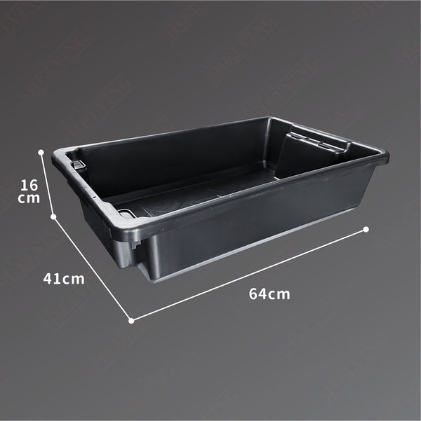 Black Storage Plastic Container -  30L / 52L / 70L
