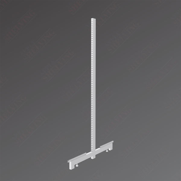 Upright For Double-Sided White Gondola Shelving