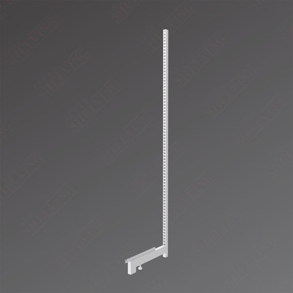 Upright For Single-Sided White Gondola Shelving