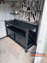 1.5m(L) 2-Drawer Steel Workbench