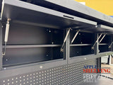 2m(L) 10-Drawer & 4-Cabinet Steel Pegboard Workbench