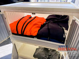 3-Tier Stackable Plastic Storage Cabinet with Wheels