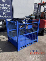 1.2*1.0*1.14m 700KG Blue Metal Stillage Cage Stackable
