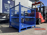 1.2*1.0*1.14m 700KG Blue Metal Stillage Cage Stackable