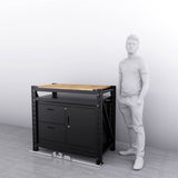 1.2m(L) 2-Drawer & Cabinet Steel Workbench