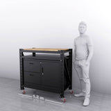 1.2m(L) 2-Drawer & Cabinet Steel Workbench