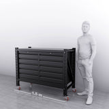 1.5m(L) 10-Drawer Steel Workbench