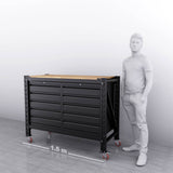 1.5m(L) 10-Drawer Steel Workbench
