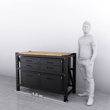 1.5m(L) 6-Drawer Steel Workbench