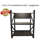 1.5m(L)*0.5m(W) Matte Black Metal Pegboard - Apple Shelving Pty Ltd