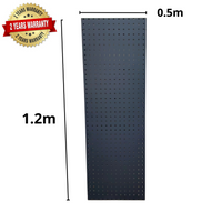 1.2m(L)*0.5m(D) Matte Black Metal Pegboard - Apple Shelving PTY LTD