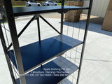 159cm(H) 5-Tier Storage Folding Shelving With Wheels