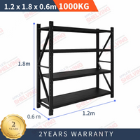 1.2m*1.8m*0.6m 1000KG (W*H*D) Steel Shelving