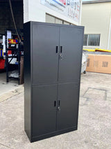 4-Door Storage Cabinet Lockable Cupboard (Steel)