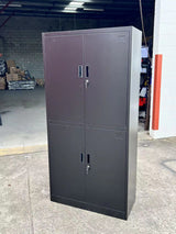 4-Door Storage Cabinet Lockable Cupboard (Steel)