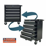 5-Drawer Roller Cabinet Toolbox With Caster Wheels