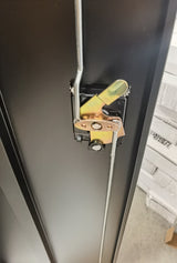 2-Door Storage Cabinet Cupboard With A Hanging Section (Steel)