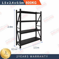 1.5m*2.4m*0.5m 800KG (W*H*D) Steel Shelving