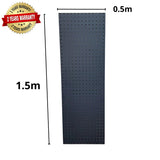 1.5m(L)*0.5m(W) Matte Black Metal Pegboard - Apple Shelving Pty Ltd