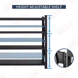 2m*2m*0.6m Metal Shelving 1000KG BLACK - Apple Shelving Pty Ltd