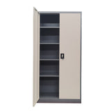 2-Door Storage Cabinet Lockable Cupboard (Steel)