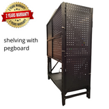 1.5m(L)*0.5m(W) Matte Black Metal Pegboard - Apple Shelving Pty Ltd