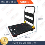 Foldable Plastic Deck Trolley 500KG