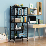 159cm(H) 5-Tier Storage Folding Shelving With Wheels