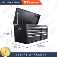 40'' 8-Drawer Cabinet Toolbox Chest