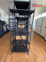 159cm(H) 5-Tier Storage Folding Shelving With Wheels