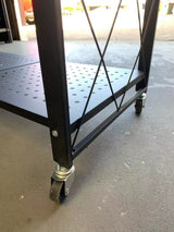 159cm(H) 5-Tier Storage Folding Shelving With Wheels