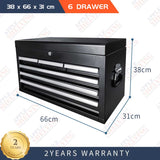 26'' 6-Drawer Cabinet Toolbox Chest